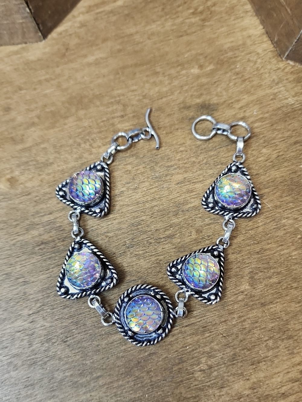 Iridescent Mermaid Scale Bracelet - Women Jewelry
